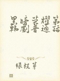 黑暗荣耀第二季韩剧普通话版全集