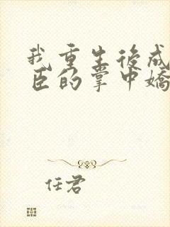 我重生后成了权臣的掌中娇