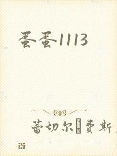 蛋蛋1113封面