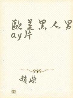 欧美黑人男男gay片