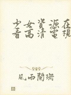 少女资源在线观看高清电视剧动漫