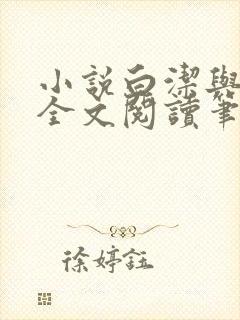 小说白洁与高义全文阅读笔趣阁白洁