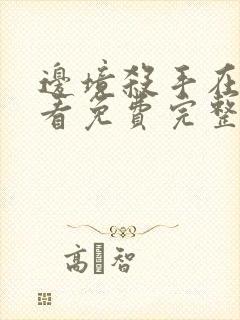 边境杀手在线观看免费完整版高清封面