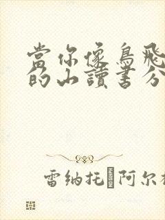 当你像鸟飞往你的山读书分享