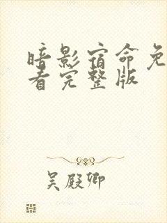 暗影宿命免费观看完整版