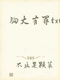 胸大有罪txt