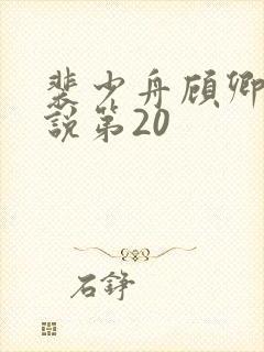 裴少舟顾卿叶小说第20