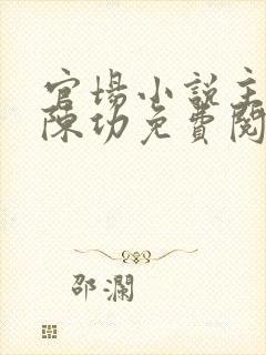 官场小说主人公陈功免费阅读封面