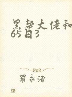 黑帮大佬和我365日3封面
