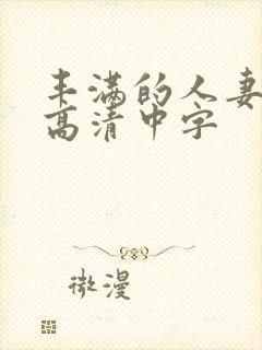 丰满的人妻hd高清中字