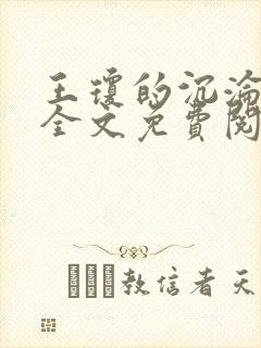 王琼的沉沦小说全文免费阅读