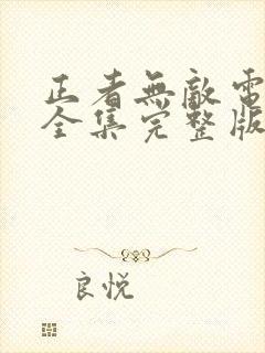 正者无敌电视剧全集完整版