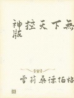 神控天下无删减版封面