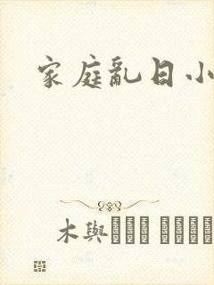 家庭乱日小说