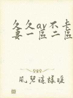 久久av不卡人妻一区二区三区