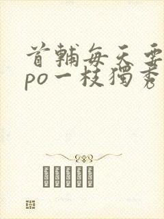 首辅每天要不够po一枝独秀全文封面