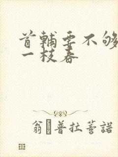 首辅要不够po一枝春封面