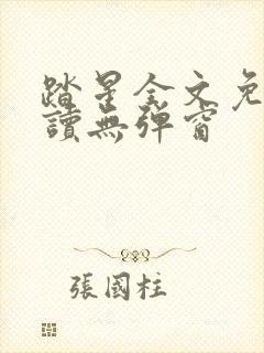 踏星全文免费阅读无弹窗封面