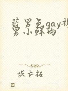蓝男色gay裸男小鲜肉封面