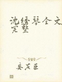 沈绣琴全文阅读完整