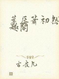 叶辰萧初然 笔趣阁