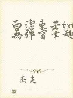 白洁东子txt无弹窗笔趣阁