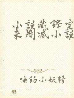 小说藏锋完整版未删减小说