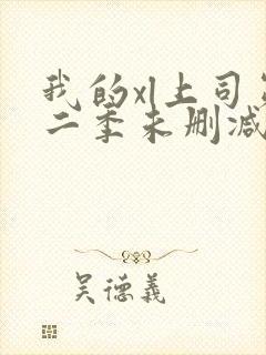 我的xl上司第二季未删减