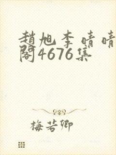赵旭李晴晴笔趣阁4676集封面