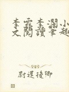 李霖李澜小说全文阅读笔趣阁封面