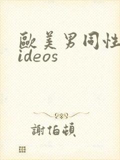 欧美男同性恋videos