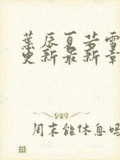 叶辰夏若雪刚刚更新最新章节