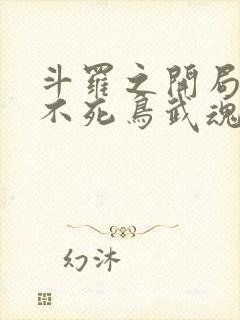 斗罗之开局觉醒不死鸟武魂