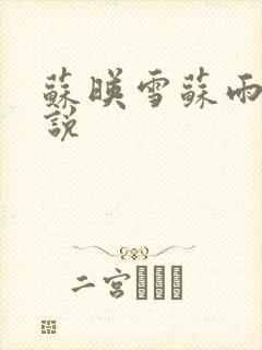 苏映雪苏雨柔小说封面