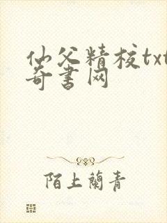 仙父精校txt奇书网封面
