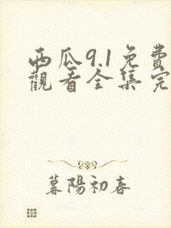 西瓜9.1免费观看全集完整版