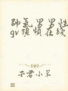 帅气男男性行为gv视频在线看