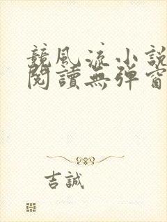 竞风流小说全文阅读无弹窗免费