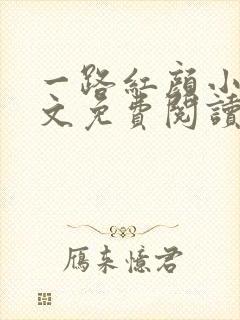 一路红颜小说全文免费阅读无弹窗