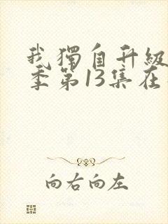 我独自升级第二季第13集在线观看