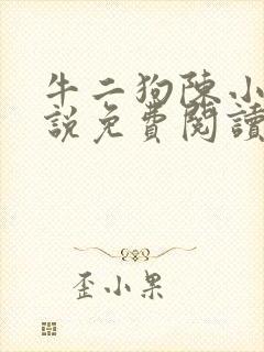 牛二狗陈小燕小说免费阅读全文无弹窗