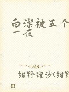 白洁被五个人玩一夜
