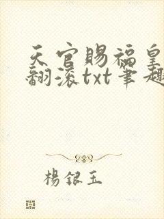 天官赐福皇极观翻滚txt笔趣阁