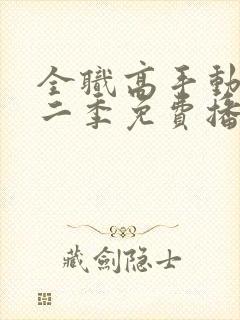 全职高手动漫第二季免费播放