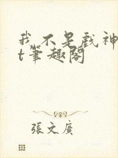 我不是戏神txt笔趣阁