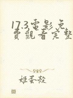 17.3电影免费观看完整版中文封面