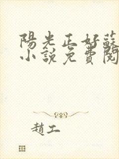 阳光正好苏玥玥小说免费阅读