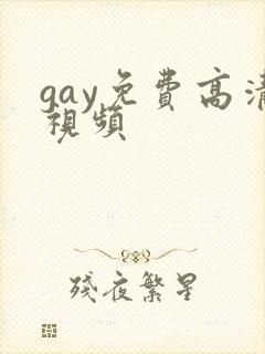 gay免费高清视频