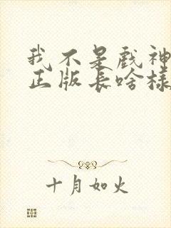 我不是戏神小说正版长啥样