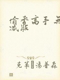 偷香高手 无删减版封面